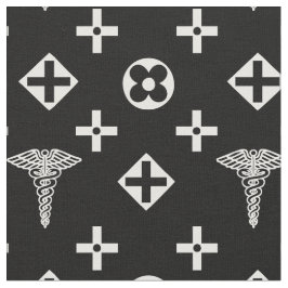 Tecido médico. Logotipo de médicos