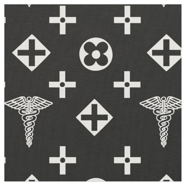 Tecido médico. Logotipo de médicos (Detalhe)
