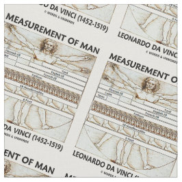 Tecido Medida do homem da Vinci de Vitruvian do homem