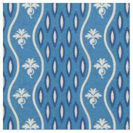 Tecido Médio - 1800s com Faixa Acesa, Azul