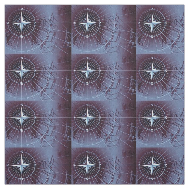 Tecido Meio-Noite - Navegação por Botas Marítimas (Modelo)