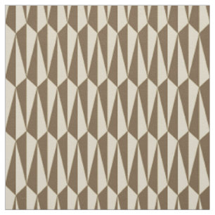Tecido Meio século geométrico, taupe e bege