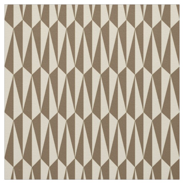 Tecido Meio século geométrico, taupe e bege (Modelo)