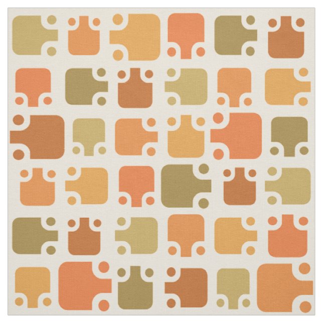 Tecido Meio século Modern Pattern Ochre (Modelo)