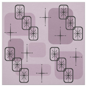 Tecido Meio século Modern Sputnik Mauve