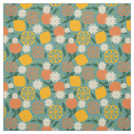 Tecido Meio século Moderno Citrus