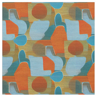 Tecido Meio século Moderno Incrível Abstrato