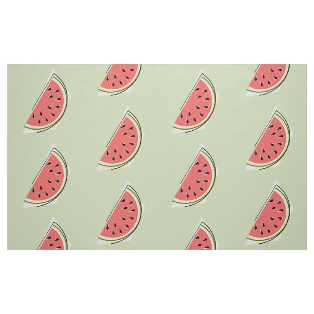 Tecido Melancia Verde Fatia Grande (Fat Quarter)