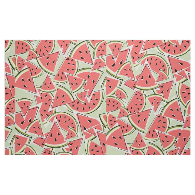 Tecido Melancia Verde grande (Fat Quarter)