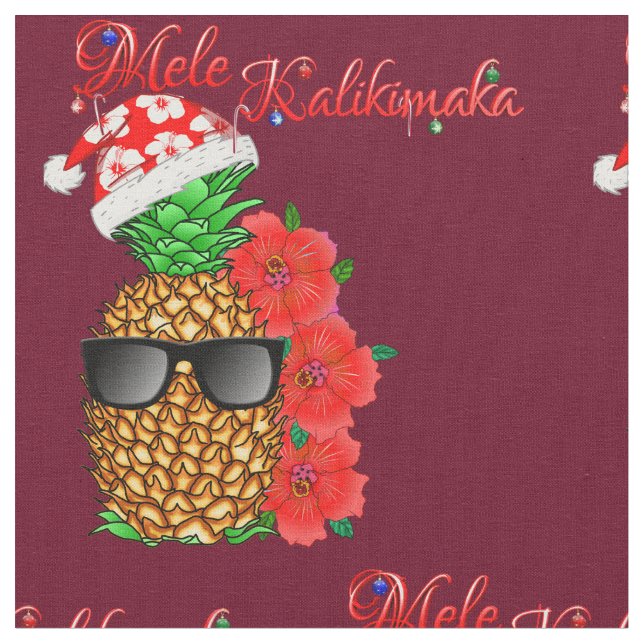 Tecido Mele Kalikimaka (Detalhe)