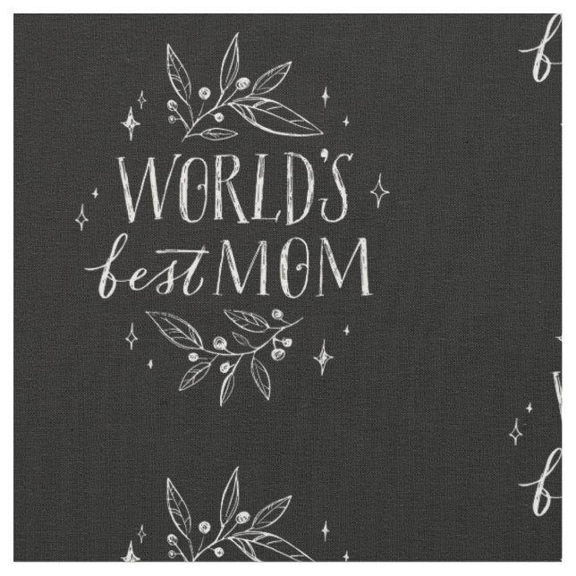 Tecido melhor dia de as mães da mãe dos mundos brancos (Detalhe)