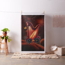 Melodia cósmica, a magia da harpa.