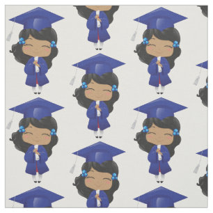 Tecido Menina da graduação