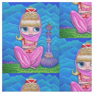 Tecido Menina grande do dançarino de barriga da boneca