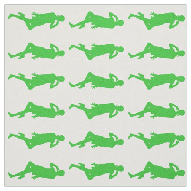 Tecido Meninas de GoGo de Mod Verde (Modelo)