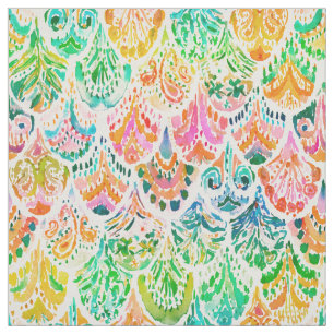 Tecido MERMAID OF BOLINAS Rainbow Fish Scale Bold Fabric