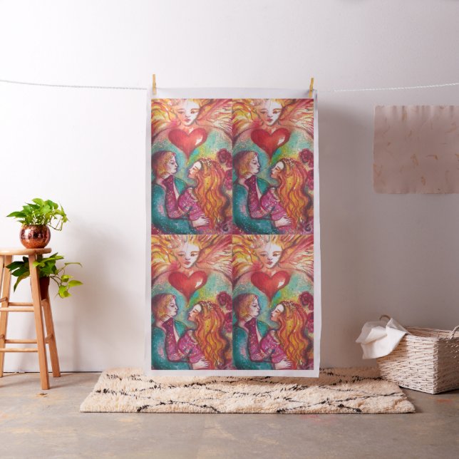 Tecido METAS DE PERDA DE SOMBRAS, AMANTES Dia de os namor (In Situ)