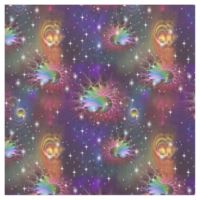 Tecido Meu Padrão de Disco Glamoroso Funky (Detalhe)