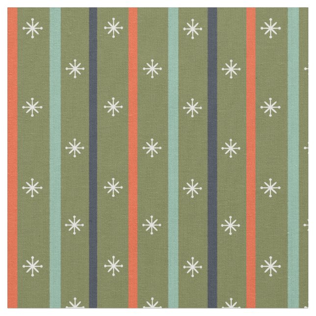 Tecido Mid-Century Modern Retro Stripe Pattern (Detalhe)