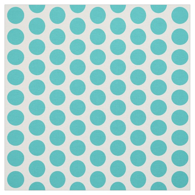 Tecido Mini Bolinhas Brancas Turquoise (Modelo)