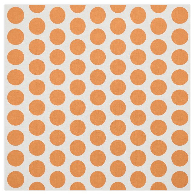 Tecido Mini Bolinhas Branco Laranja (Modelo)