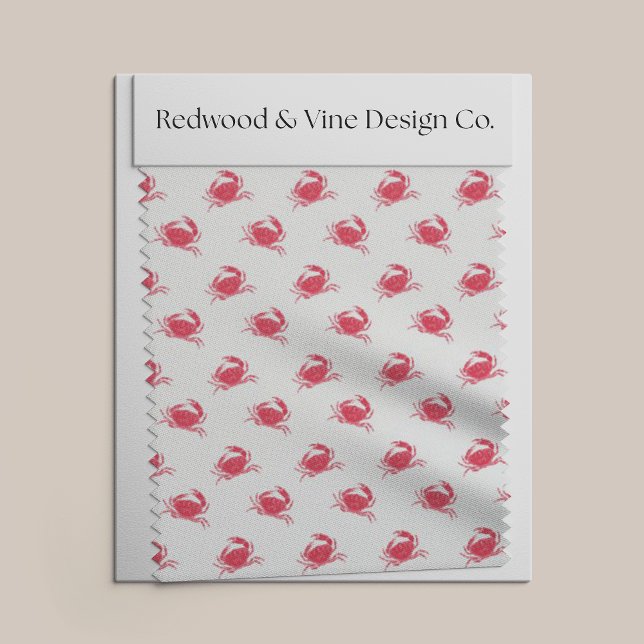 Tecido Mini Red Crab - Impressão (Criador carregado)