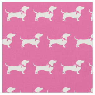 Tecido Miniatura Cão-De-Olho-De-Olho-Rosa