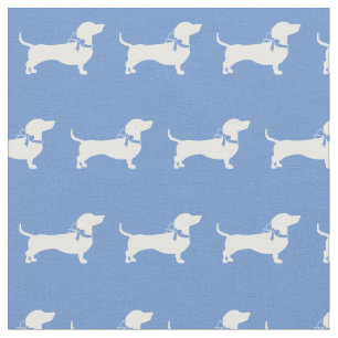 Tecido Miniatura, Dachshund Weiner, Cão Azul Claro