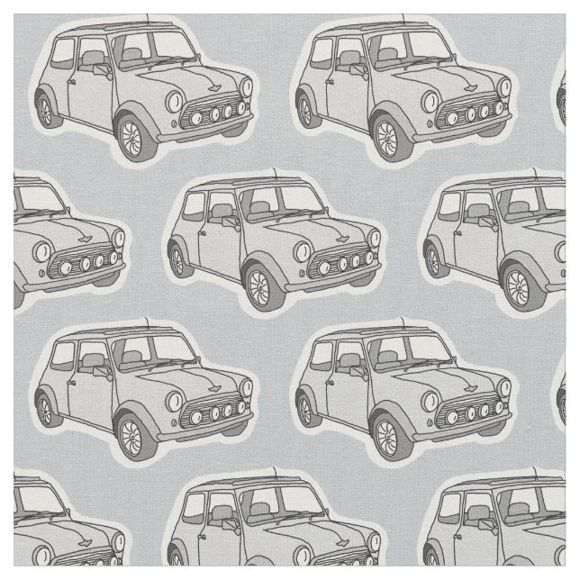 Tecido minicar legal vintage (Detalhe)