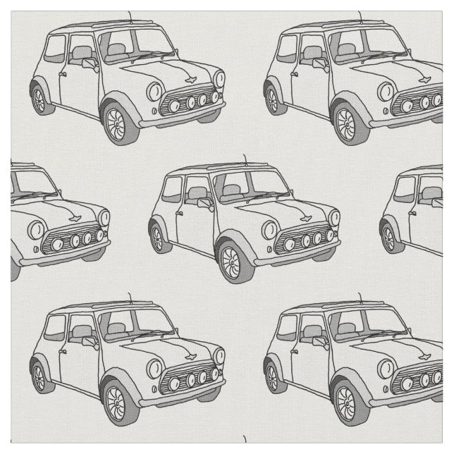 Tecido Minicar legal Vintage (Detalhe)