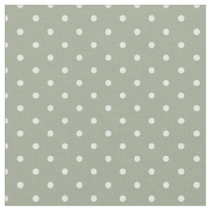 Tecido Minimalista Moderno Bolinhas Verde Sage Neutro