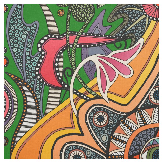 Tecido MINNIE verde (Modelo)