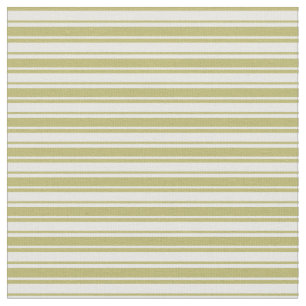 Tecido Mint Cream & Dark Khaki Patterno de Stripes