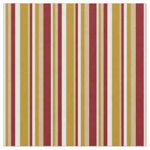 Tecido Mint Cream, Dourado Escuro, Tan & Maroon Colorido