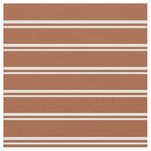 Tecido Mint Cream e Sienna Stripes Pattern