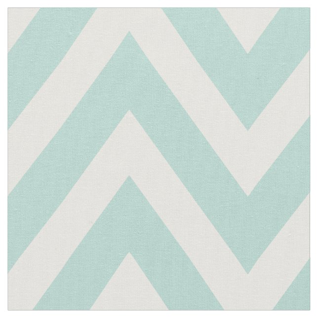 Tecido Mint Modern Chevron Grande Escala (Detalhe)