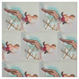 Tecido Miss Sylvania Garota Pin-Up