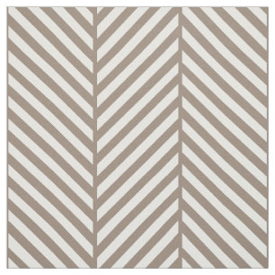 Tecido Mocha Brown Herringbone Grande Escala