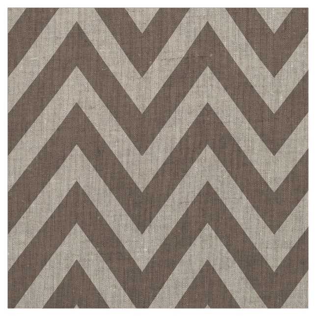Tecido Mocha Brown Modern Chevron Grande Escala (Modelo)