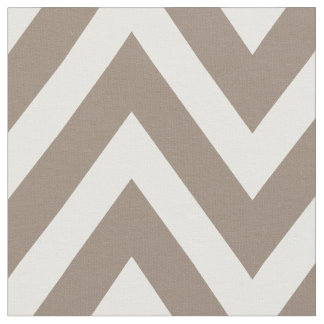 Tecido Mocha Brown Modern Chevron Grande Escala