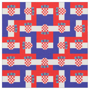Tecido Moda da Croácia e Bandeira da Croácia, viagem/es