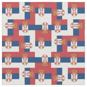 Tecido Moda da Sérvia e da Sérvia Bandeira, viagem/espo