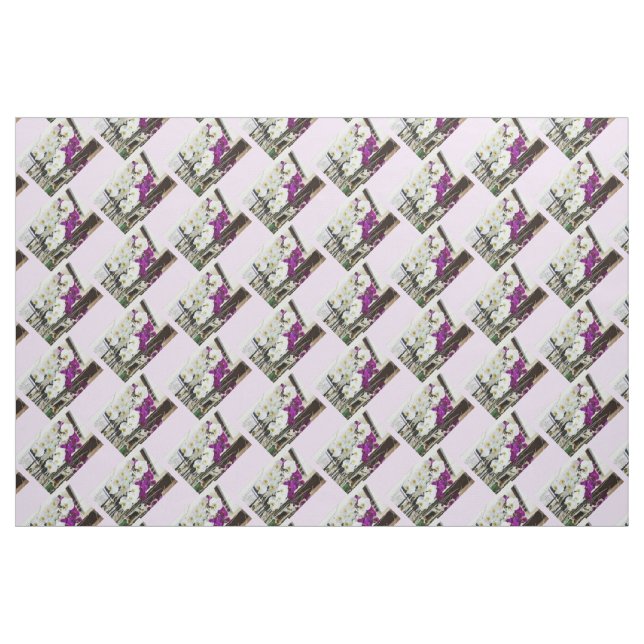 Tecido Moda de flores de orquídea (Fat Quarter)