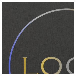 Tecido Modelo de Fotografia do Logotipo Personalizado da