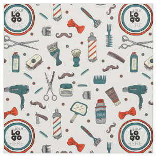 Tecido Modelo de Logotipo Personalizado Compro de Barber 