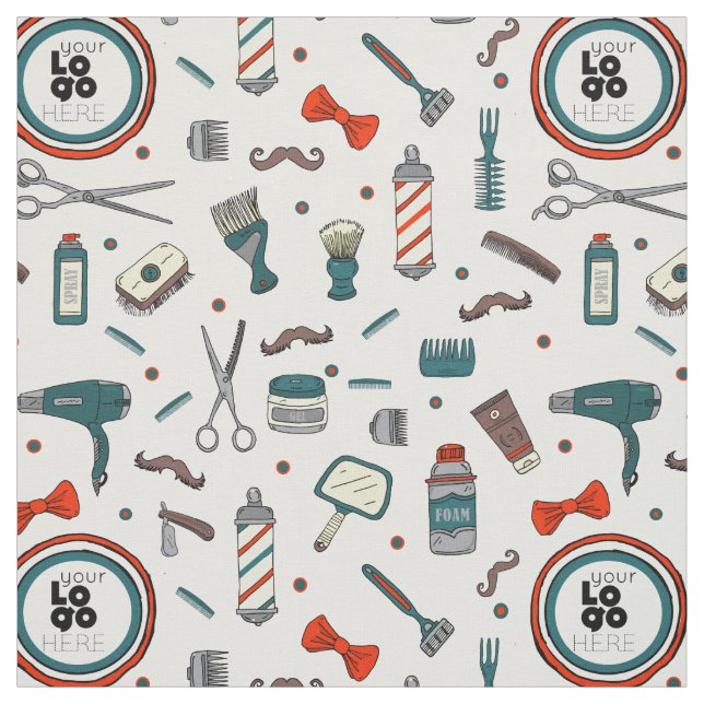 Tecido Modelo de Logotipo Personalizado Compro de Barber  (Modelo)