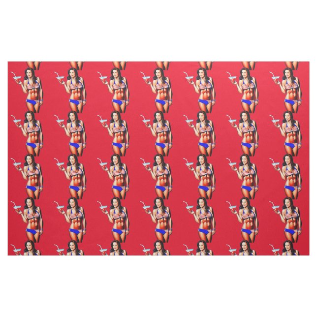 Tecido Modelo de Malhação Bikini Patriótico Thunder_Cove (Fat Quarter)