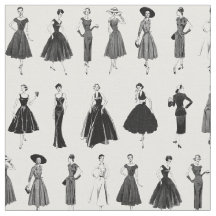 Modelos de Moda Retro Preto e Branco Chic