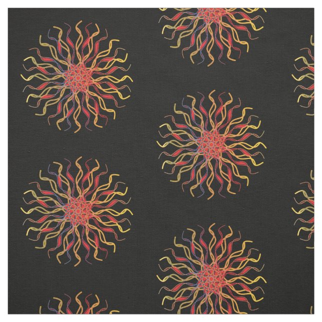 Tecido Modern & Non-traditional Mandala in Multicolored (Modelo)