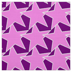 Tecido Modern Star Geometric - roxo e violeta